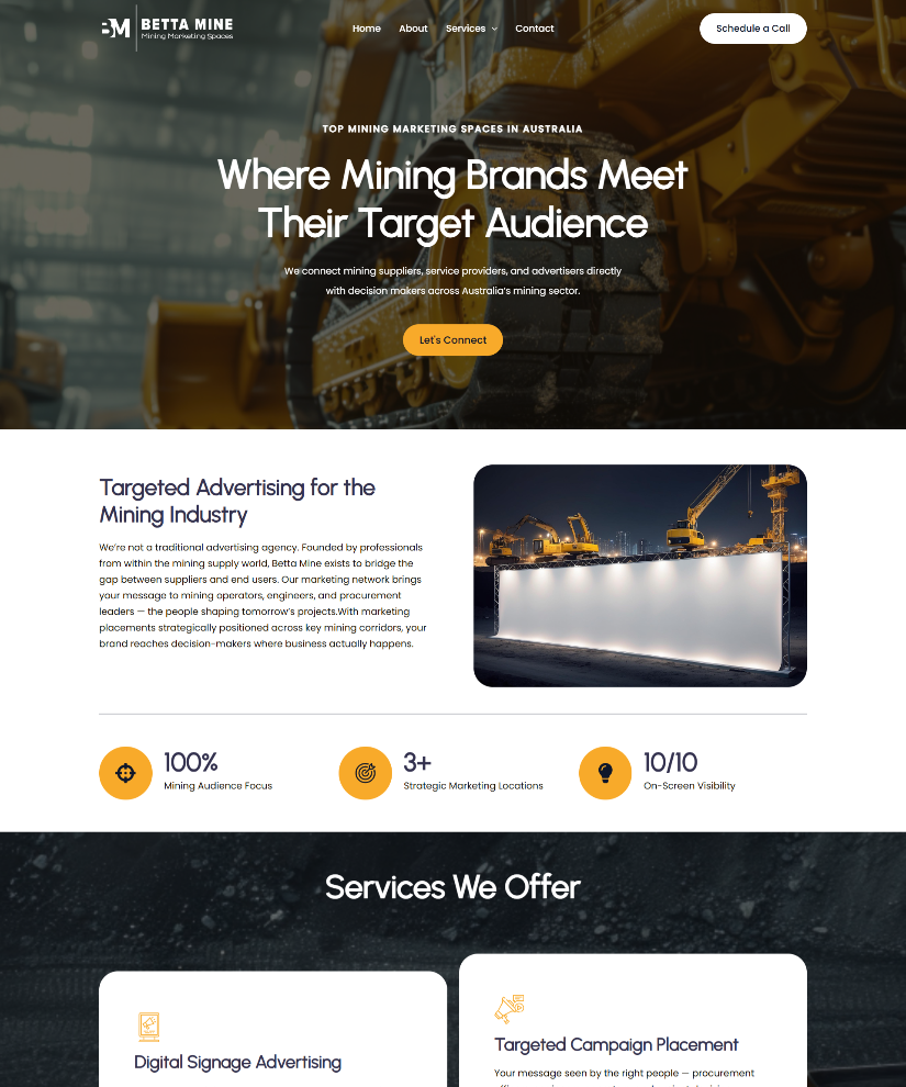 Betta Mine website designed by Wired Web Services