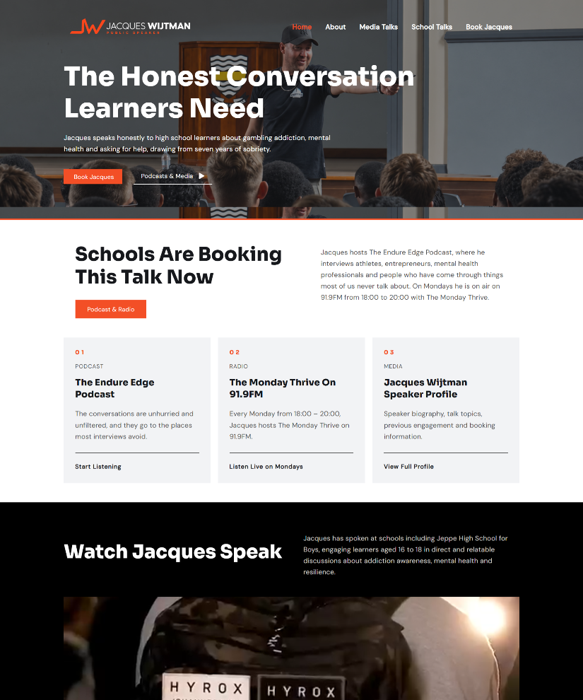 Jacques Wijtman website designed by Wired Web Services