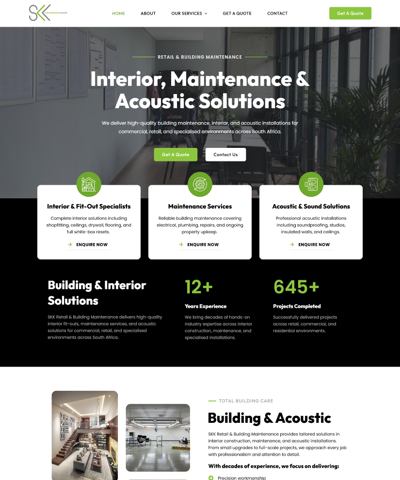 SKK website designed by Wired Web Services