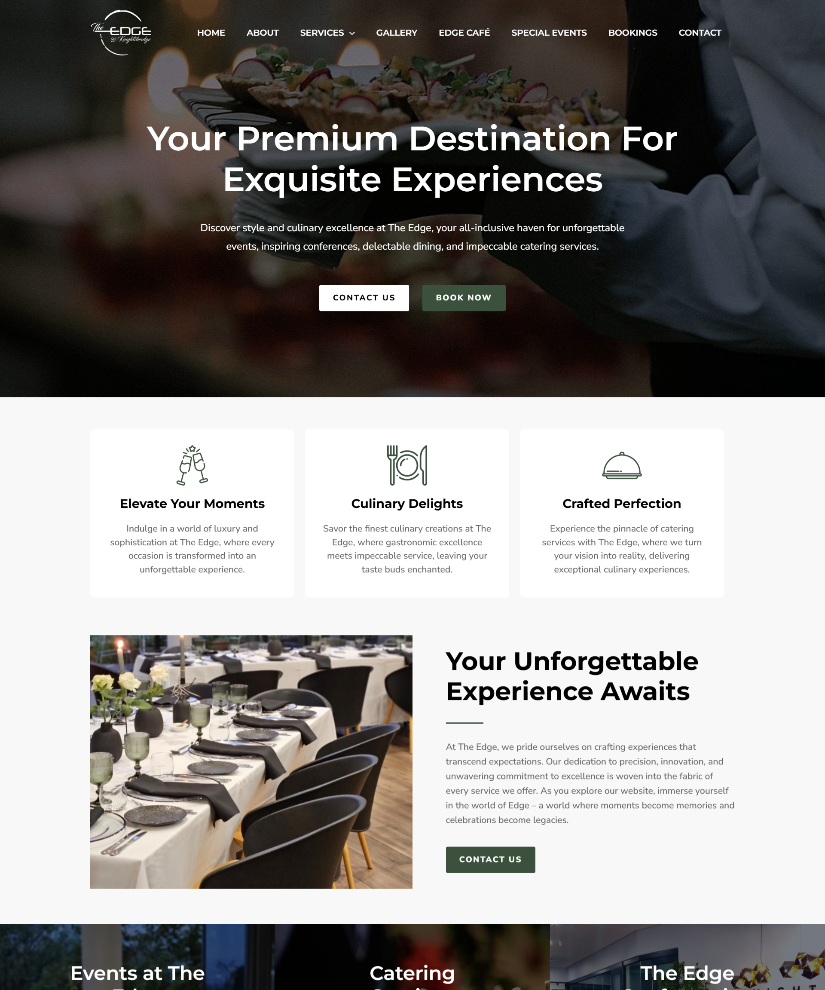 The Edge at Knightsbridge website designed by Wired Web Services