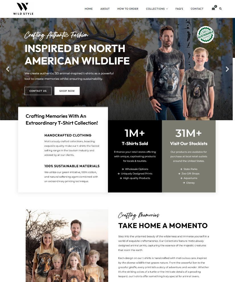 Wildstyle online store designed by Wired Web Services